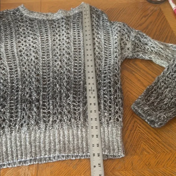 New York & Company Gray Open-Knit Sweater - Picture 5 of 13